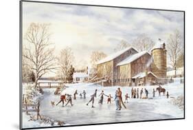 The Skating Party-Jack Wemp-Mounted Giclee Print