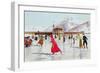 The Skating Rink in Davos, Switzerland-Carlo Pellegrini-Framed Giclee Print