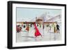 The Skating Rink in Davos, Switzerland-Carlo Pellegrini-Framed Premium Giclee Print