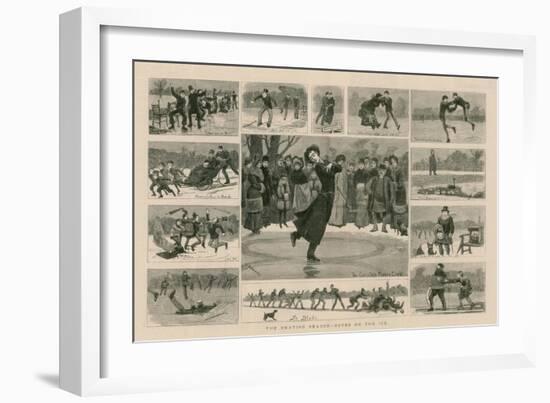 The Skating Season - Notes on the Ice-null-Framed Giclee Print