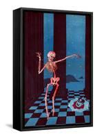 The Skeleton of Salome Dancing Beside the Head of Kaiser Wilhelm Lying in a Pool of Blood on a…-Paul Iribe-Framed Stretched Canvas