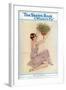 The Sketch Book: Young Flapper Girl with Decoration-Suzanne Meunier-Framed Art Print