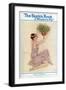 The Sketch Book: Young Flapper Girl with Decoration-Suzanne Meunier-Framed Art Print