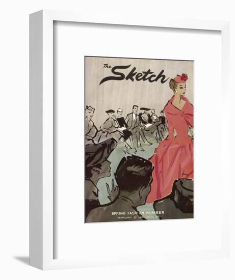 The Sketch Front Cover, 1957-null-Framed Art Print