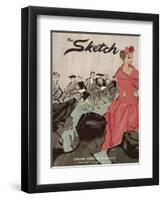 The Sketch Front Cover, 1957-null-Framed Art Print