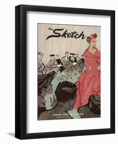 The Sketch Front Cover, 1957-null-Framed Art Print