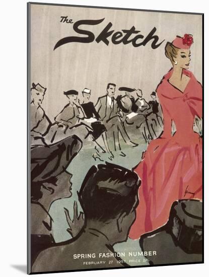 The Sketch Front Cover, 1957-null-Mounted Art Print