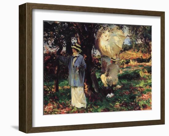 The Sketchers, 1914-John Singer Sargent-Framed Giclee Print