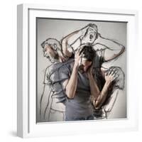 The Sketches Inside Me-Sebastien Del-Framed Photographic Print