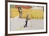 The Skier, circa 1909-Carl Larsson-Framed Giclee Print