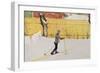 The Skier, circa 1909-Carl Larsson-Framed Giclee Print