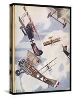 The Skies Over Europe are Filled with Warring Aircraft-Stanley Orton-Stretched Canvas