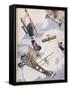 The Skies Over Europe are Filled with Warring Aircraft-Stanley Orton-Framed Stretched Canvas