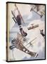 The Skies Over Europe are Filled with Warring Aircraft-Stanley Orton-Stretched Canvas