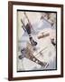 The Skies Over Europe are Filled with Warring Aircraft-Stanley Orton-Framed Art Print