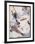 The Skies Over Europe are Filled with Warring Aircraft-Stanley Orton-Framed Art Print