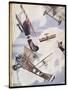 The Skies Over Europe are Filled with Warring Aircraft-Stanley Orton-Stretched Canvas
