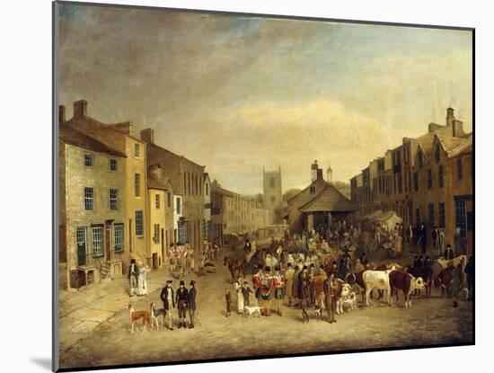 The Skipton Fair of 1830-Thomas Burras of Leeds-Mounted Giclee Print