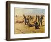 The Skirmish Line-Charles Shreyvogel-Framed Art Print