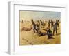 The Skirmish Line-Charles Shreyvogel-Framed Art Print