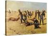 The Skirmish Line-Charles Shreyvogel-Stretched Canvas