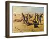 The Skirmish Line-Charles Shreyvogel-Framed Art Print