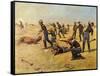 The Skirmish Line-Charles Shreyvogel-Framed Stretched Canvas