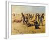 The Skirmish Line-Charles Shreyvogel-Framed Art Print