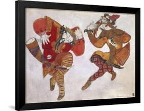 The Skomorokhs. Costume Design for the Opera Prince Igor by A. Borodin, 1914-Nicholas Roerich-Framed Giclee Print