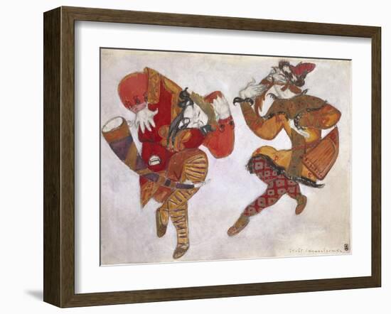 The Skomorokhs. Costume Design for the Opera Prince Igor by A. Borodin, 1914-Nicholas Roerich-Framed Giclee Print