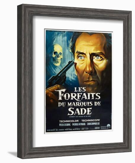 The Skull, French poster, Peter Cushing, 1965-null-Framed Art Print