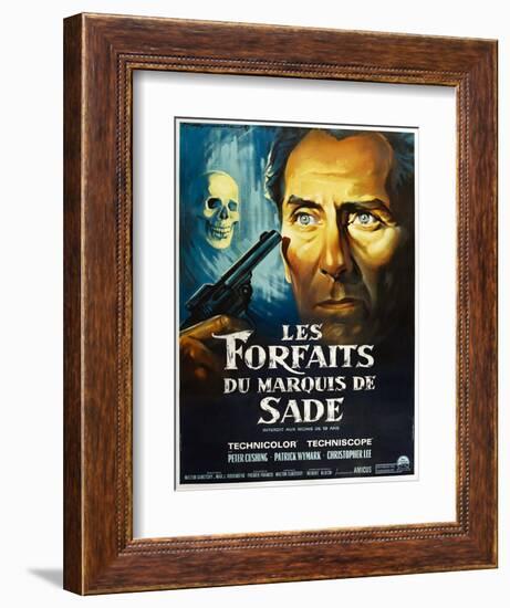 The Skull, French poster, Peter Cushing, 1965-null-Framed Art Print