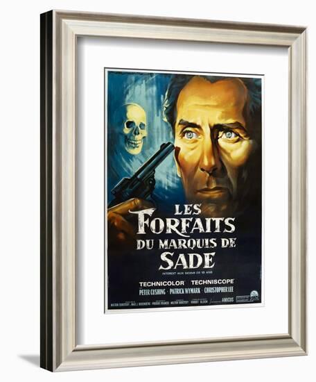 The Skull, French poster, Peter Cushing, 1965-null-Framed Art Print