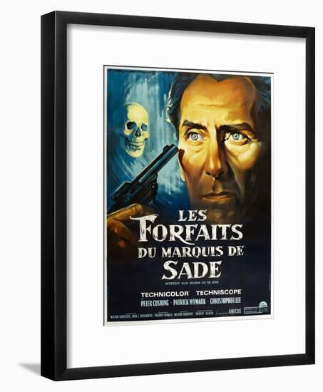 The Skull, French poster, Peter Cushing, 1965-null-Framed Art Print