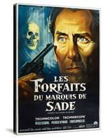 The Skull, French poster, Peter Cushing, 1965-null-Stretched Canvas