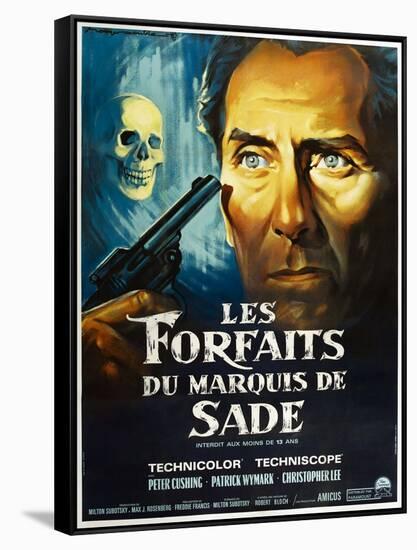 The Skull, French poster, Peter Cushing, 1965-null-Framed Stretched Canvas
