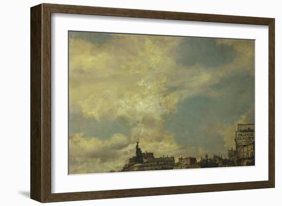 The Sky, Detail from Clichy Square, Paris-Giovanni Boldini-Framed Giclee Print