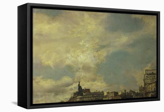 The Sky, Detail from Clichy Square, Paris-Giovanni Boldini-Framed Stretched Canvas