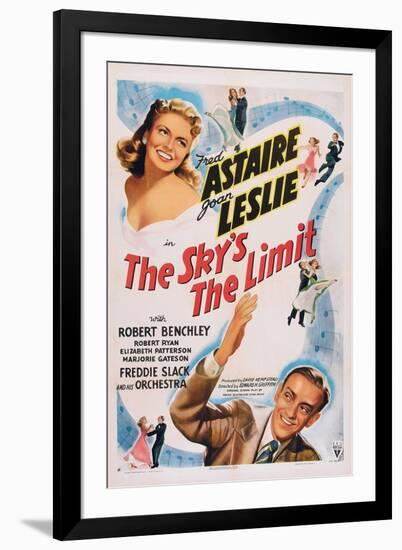 The Sky's the Limit, Top Left: Joan Leslie, Bottom Right: Fred Astaire, 1943-null-Framed Art Print