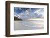 The Sky Turns Pink at Sunset and Reflected on Ffryes Beach, Antigua, Antigua and Barbuda-Roberto Moiola-Framed Photographic Print