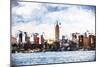 The Skyline - In the Style of Oil Painting-Philippe Hugonnard-Mounted Giclee Print