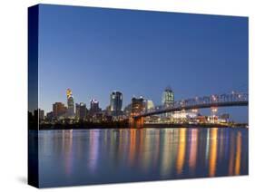 The Skyline of Cincinnati, Ohio, Usa-Chuck Haney-Stretched Canvas