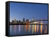 The Skyline of Cincinnati, Ohio, Usa-Chuck Haney-Framed Stretched Canvas