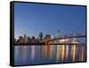 The Skyline of Cincinnati, Ohio, Usa-Chuck Haney-Framed Stretched Canvas