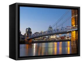 The Skyline of Cincinnati, Ohio, Usa-Chuck Haney-Framed Stretched Canvas