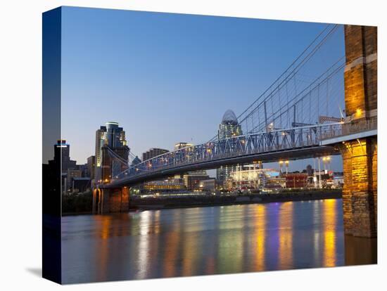 The Skyline of Cincinnati, Ohio, Usa-Chuck Haney-Stretched Canvas