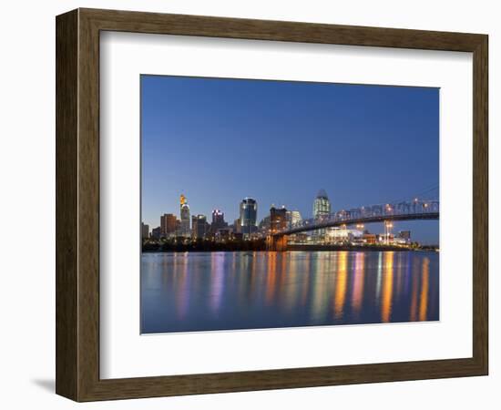 The Skyline of Cincinnati, Ohio, Usa-Chuck Haney-Framed Photographic Print