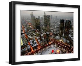 The Skyline of Frankfurt-null-Framed Premium Photographic Print