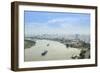 The skyline of Ho Chi Minh City (Saigon) showing the Bitexco tower and the Saigon River, Ho Chi Min-Alex Robinson-Framed Photographic Print