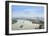 The skyline of Ho Chi Minh City (Saigon) showing the Bitexco tower and the Saigon River, Ho Chi Min-Alex Robinson-Framed Photographic Print